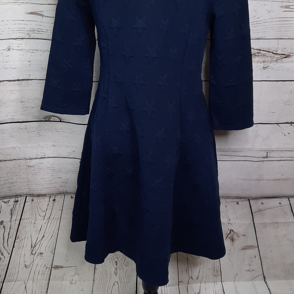 Modcloth In The Mix Knit Dress With Stars Navy - Picture 10 of 10